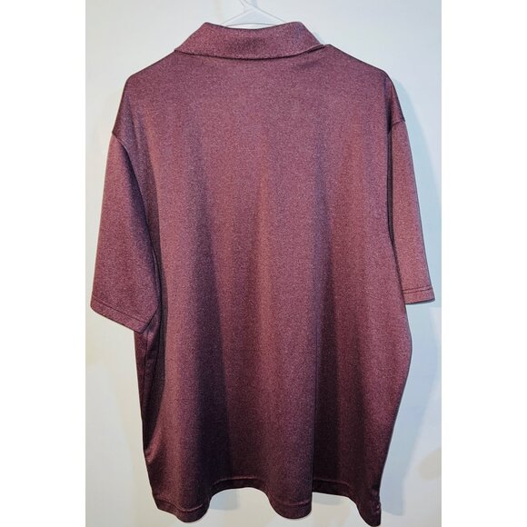 Champion Mens Duo Dry Polo Shirt XXL Maroon - Picture 2 of 3